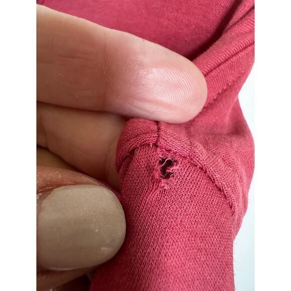 Tasso Elba Men's Polo 100% Cotton Super Soft Red Coral (small hole) size XXL - Picture 5 of 6